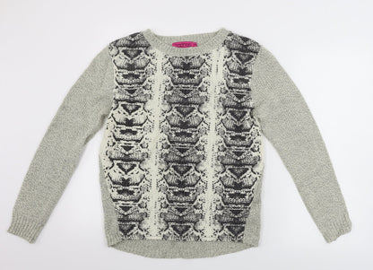 Boohoo  Womens Beige   Pullover Jumper Size M