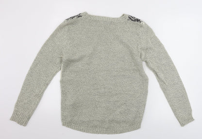 Boohoo  Womens Beige   Pullover Jumper Size M