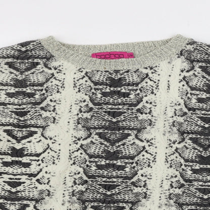 Boohoo  Womens Beige   Pullover Jumper Size M