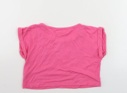 Pineapple  Girls Orange   Basic T-Shirt Size 7-8 Years