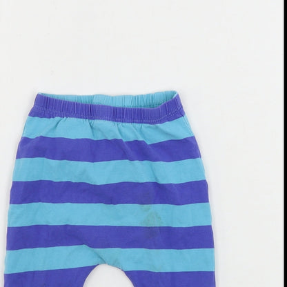NEXT  Boys Blue Striped  Sweatpants Leggings Size 9-12 Months