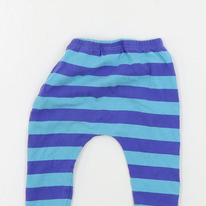 NEXT  Boys Blue Striped  Sweatpants Leggings Size 9-12 Months