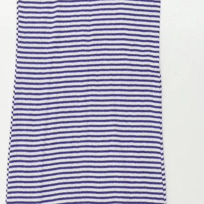 brave soul  Womens Blue Striped  Bodycon  Size M