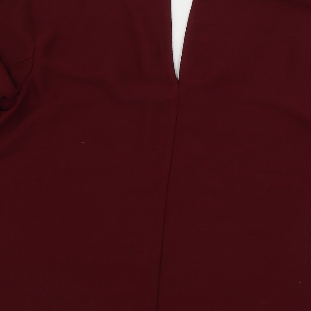 George  Womens Red   Basic Blouse Size 12