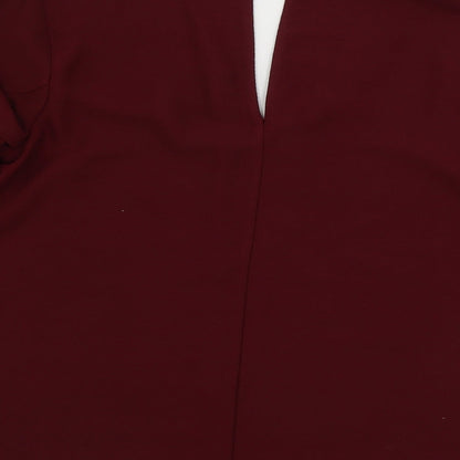 George  Womens Red   Basic Blouse Size 12