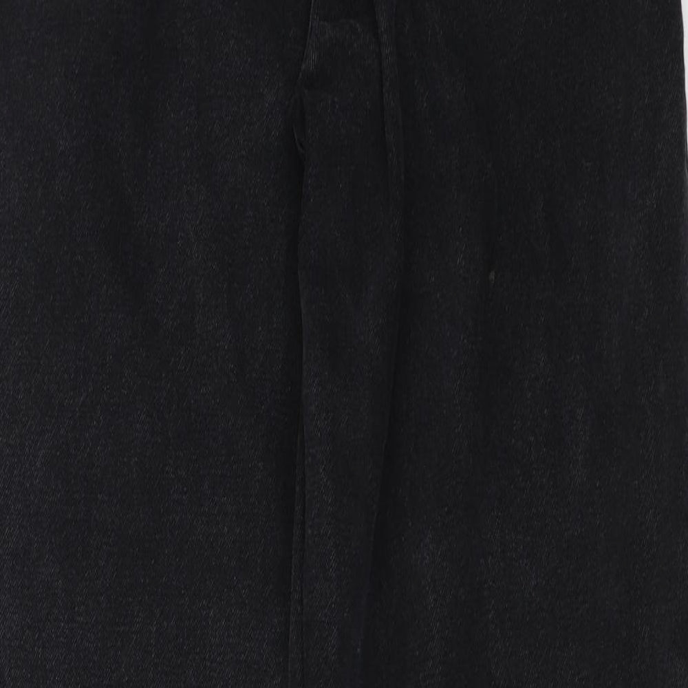 SheIn Womens Black  Denim Straight Jeans Size XS L29 in