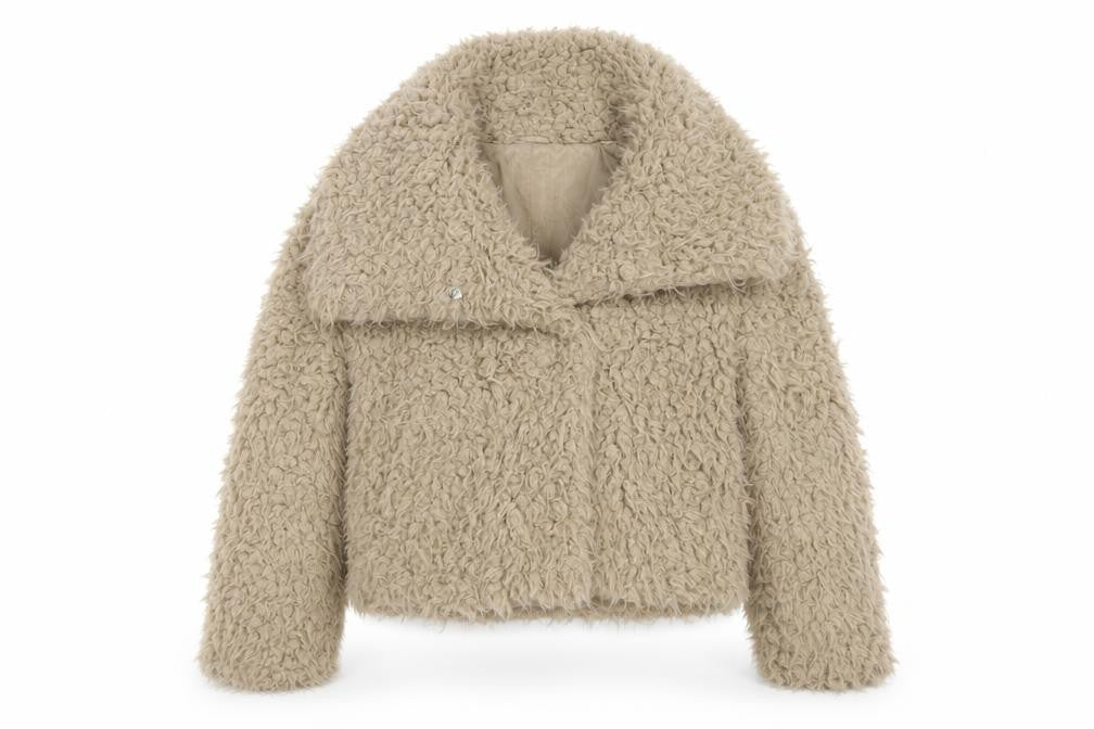 Womens UK Size S Primark Beige Overcoat