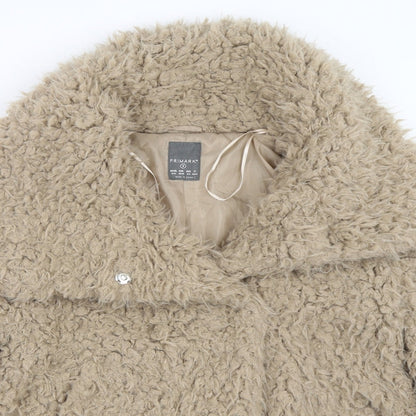 Primark Womens Beige   Overcoat Coat Size S