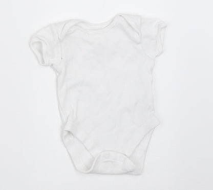 George Boys White   Babygrow One-Piece Size 0-3 Months