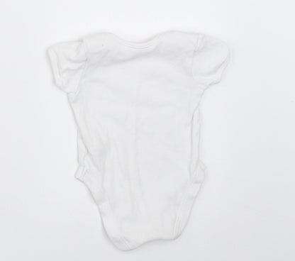 George Boys White   Babygrow One-Piece Size 0-3 Months