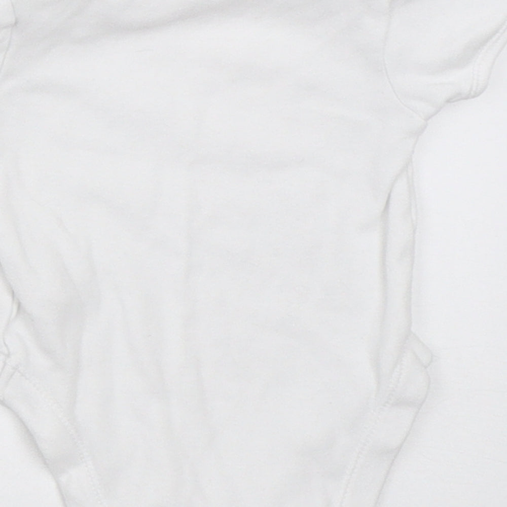 George Boys White   Babygrow One-Piece Size 0-3 Months