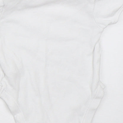 George Boys White   Babygrow One-Piece Size 0-3 Months