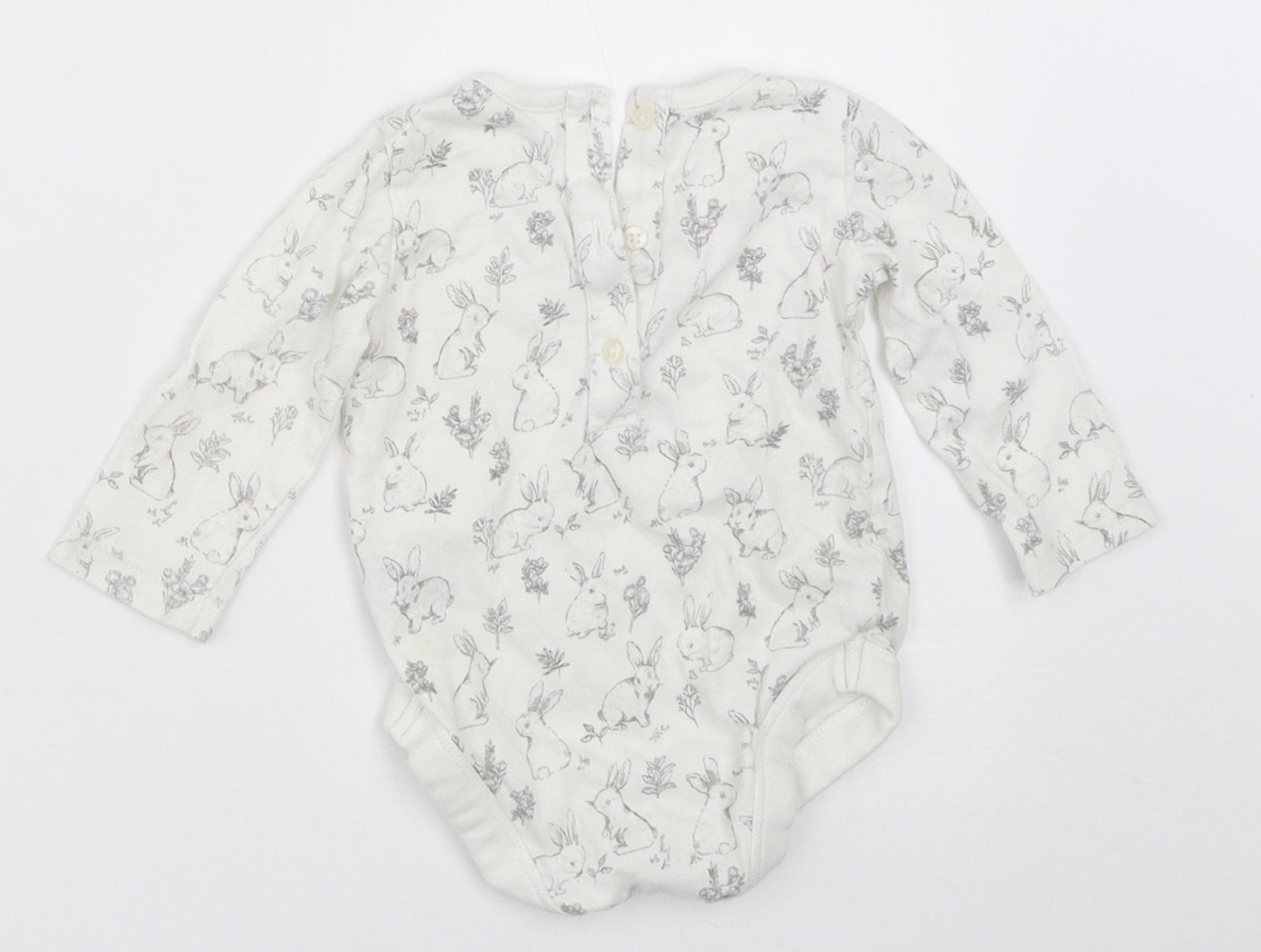 TU Baby White   Babygrow One-Piece Size 3-6 Months