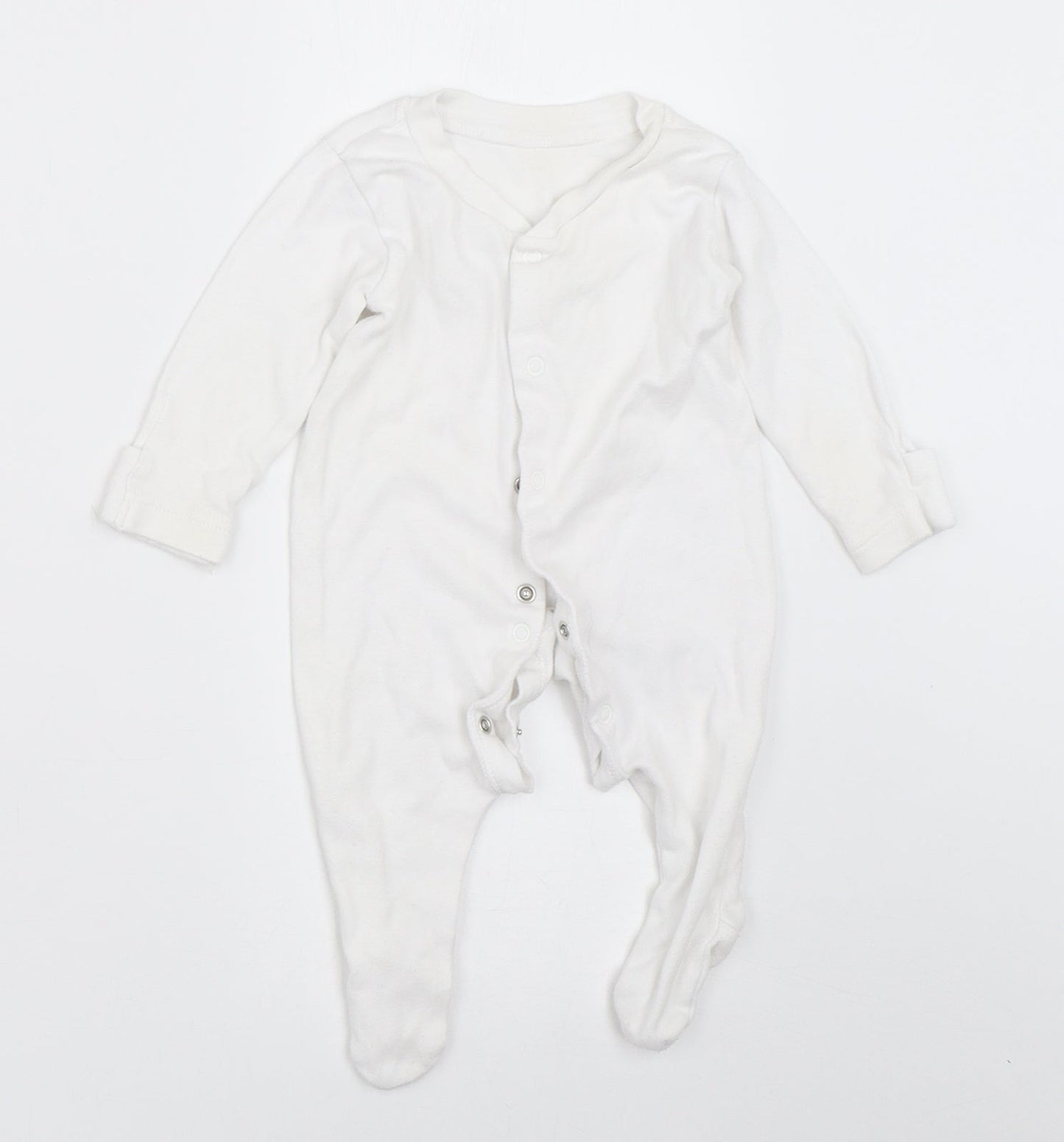 George Baby White   Babygrow One-Piece Size 0-3 Months