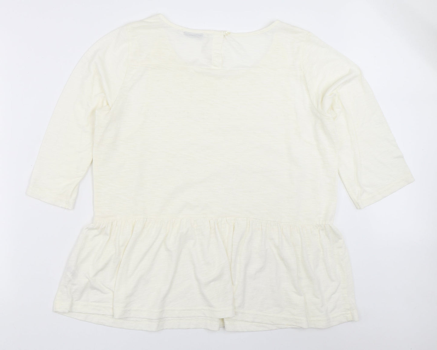 George Womens Ivory   Basic T-Shirt Size 18