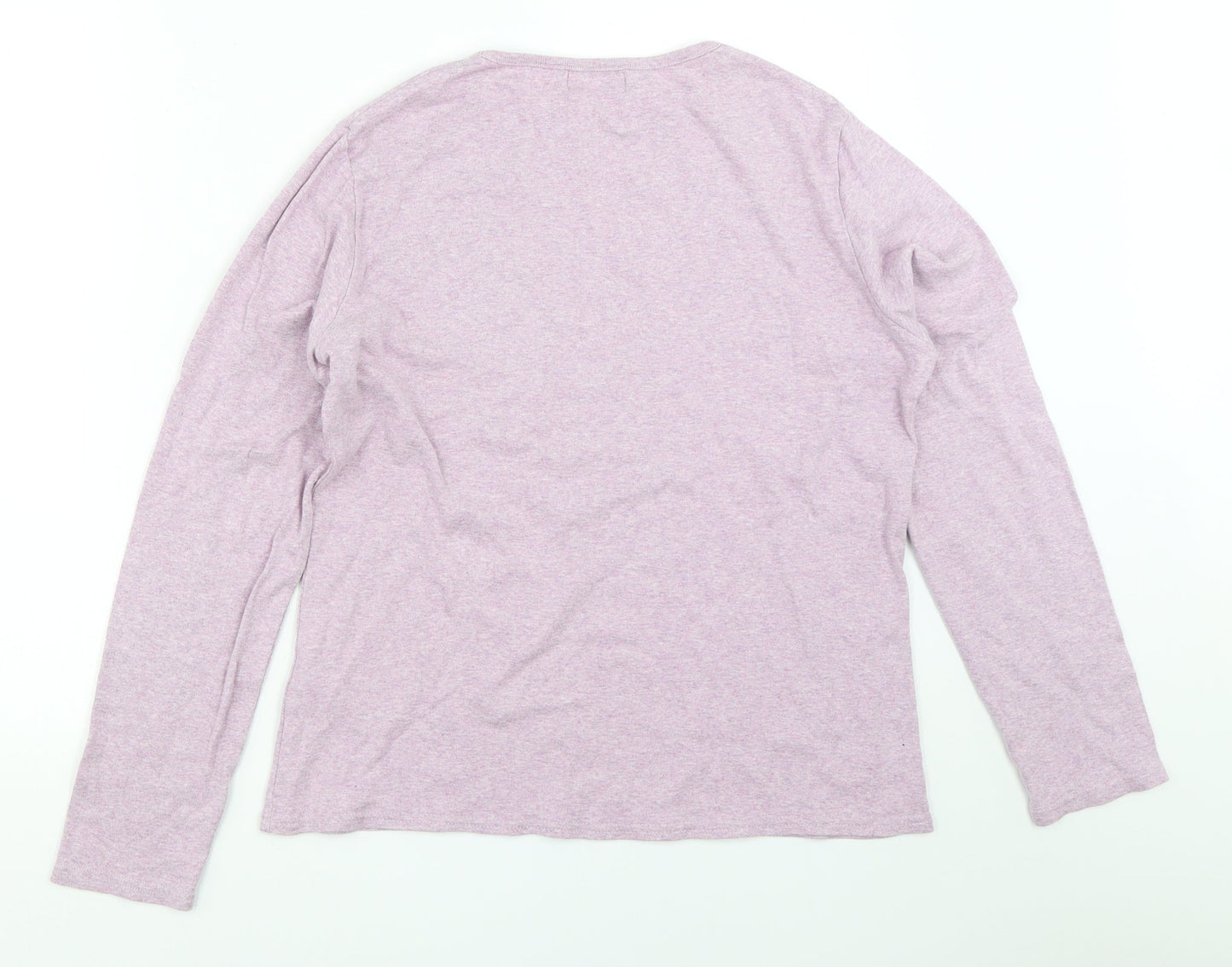 Womens UK Size M BM Collection Purple Basic T-Shirt
