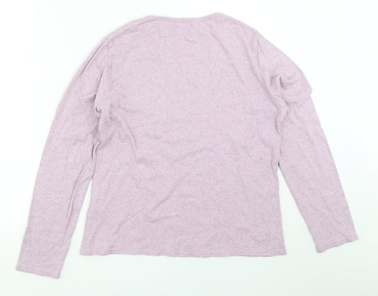 Womens UK Size M BM Collection Purple Basic T-Shirt