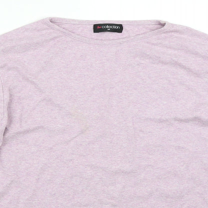 Womens UK Size M BM Collection Purple Basic T-Shirt