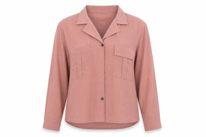 Womens UK Size M SheIn Pink Basic Button-Up