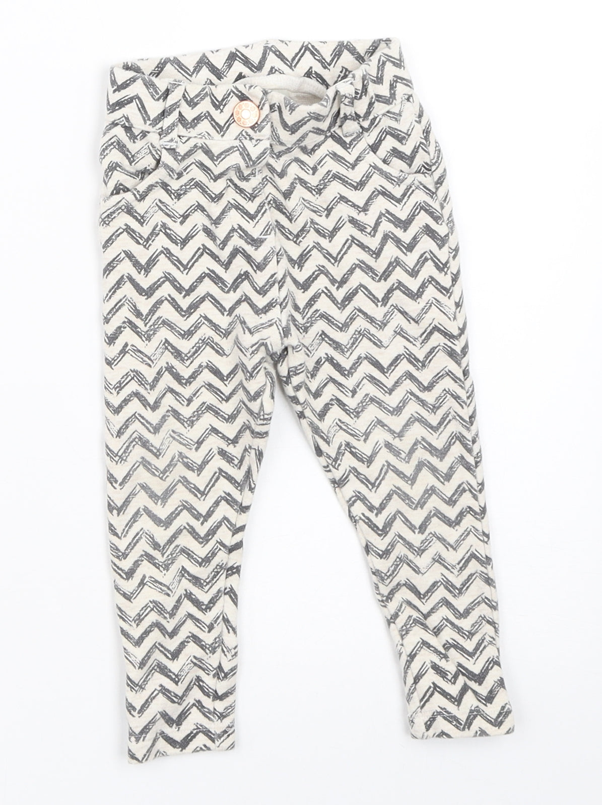 TU Girls Ivory   Capri Trousers Size 12-18 Months