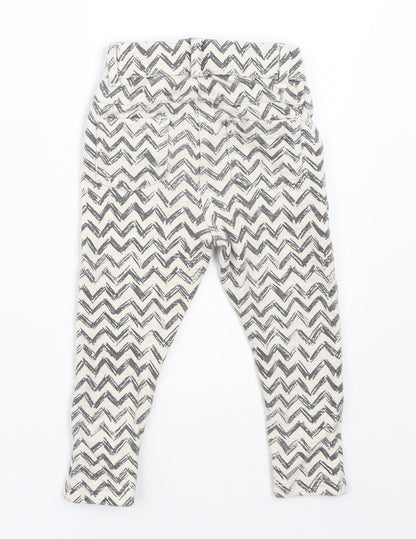TU Girls Ivory   Capri Trousers Size 12-18 Months