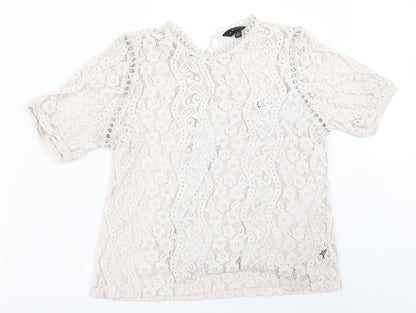 Womens UK Size M ADIVA Ivory Basic Blouse