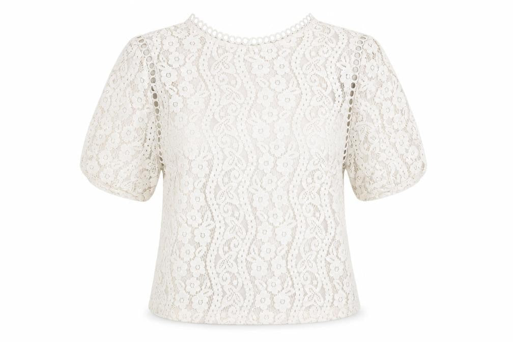 Womens UK Size M ADIVA Ivory Basic Blouse