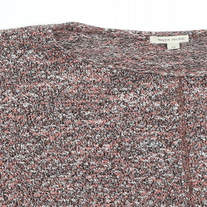 Womens UK Size 12 River Island Red Pullover Jumper