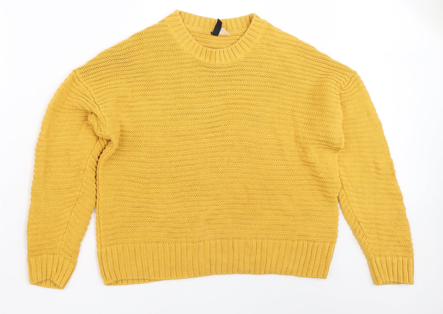 Womens UK Size M H&M Yellow Pullover Jumper