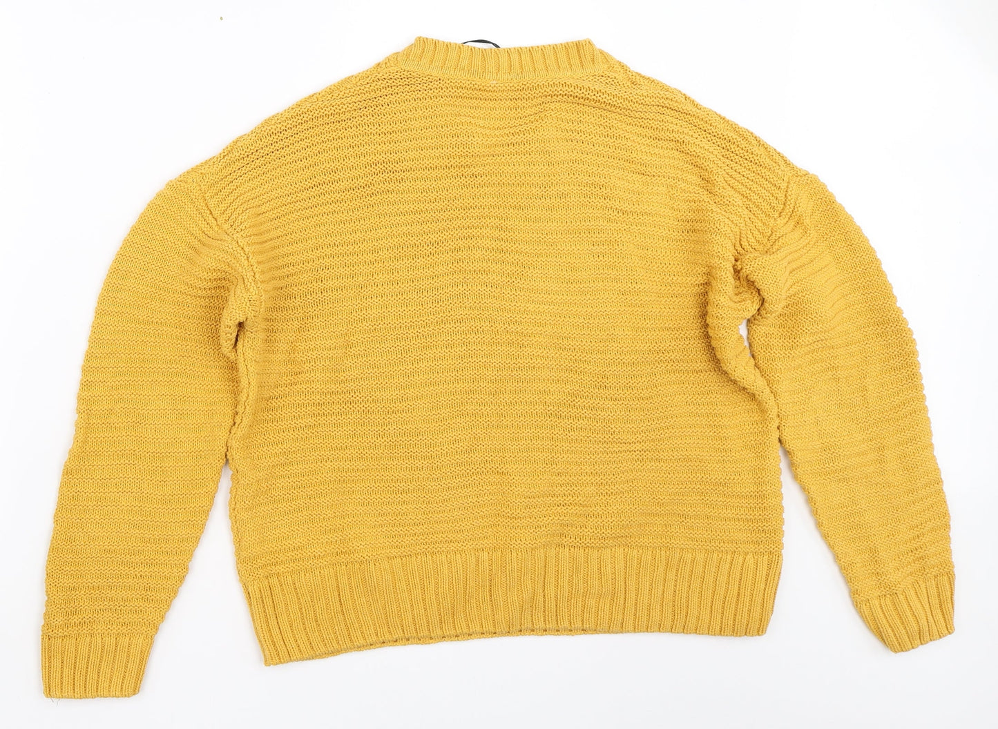 Womens UK Size M H&M Yellow Pullover Jumper