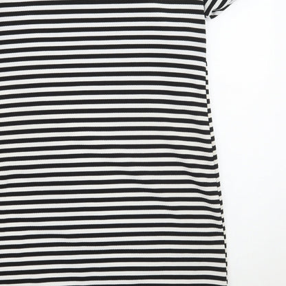 Quiz Womens White Striped  A-Line  Size 12