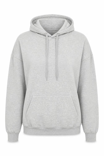 Front view of Nasty Gal women’s grey pullover hoodie, size XS