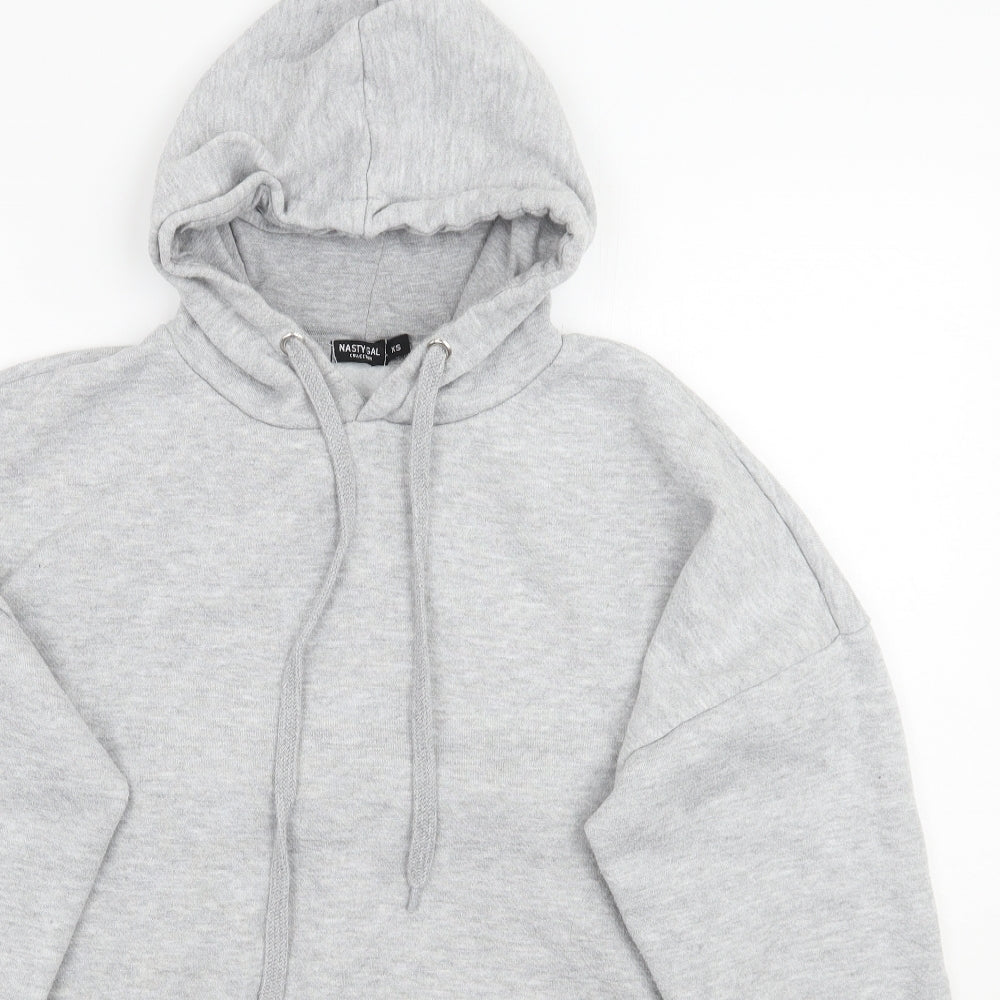 Nasty Gal Womens Grey   Pullover Hoodie Size XS