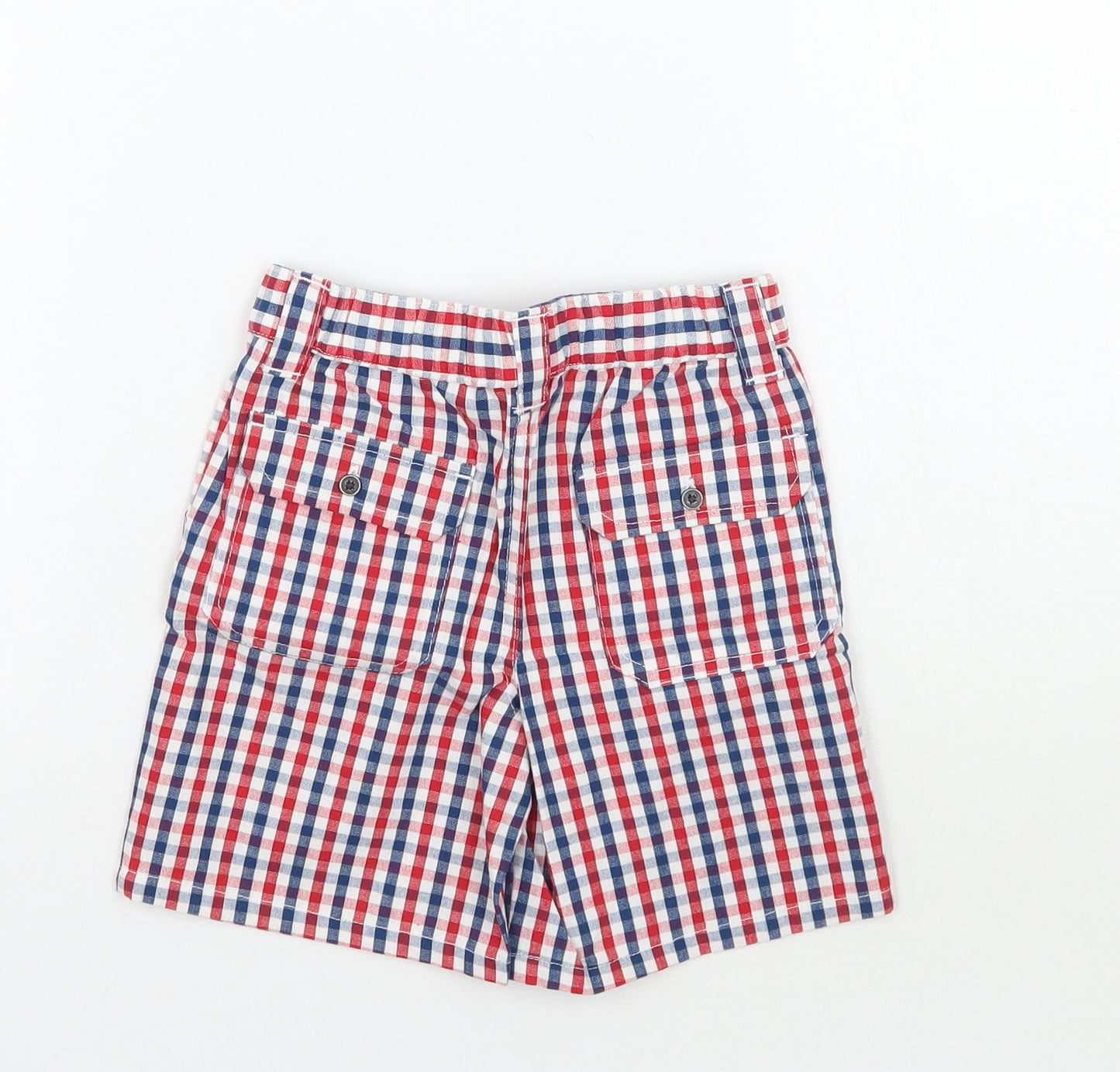 Disney Boys Red Check  Capri Trousers Size 9-12 Months