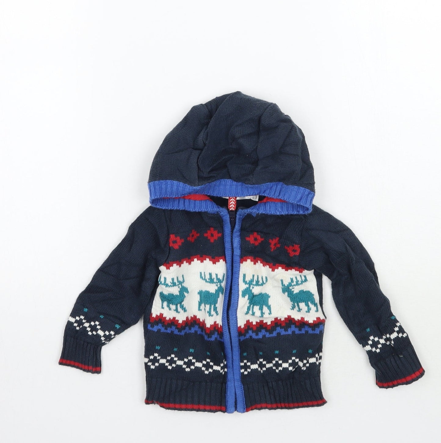 M&Co Boys Blue   Jacket Coatigan Size 9-12 Months