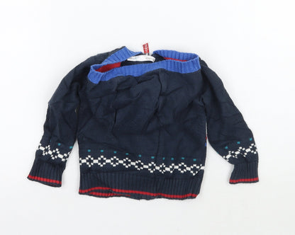 M&Co Boys Blue   Jacket Coatigan Size 9-12 Months