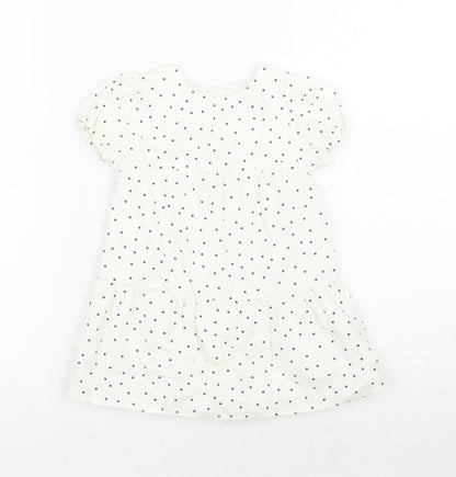 Primark Girls White Polka Dot  A-Line  Size 18-24 Months