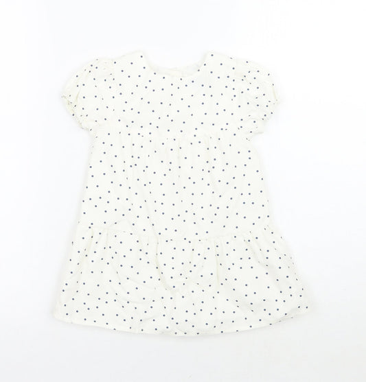 Primark Girls White Polka Dot  A-Line  Size 18-24 Months