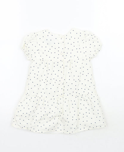 Primark Girls White Polka Dot  A-Line  Size 18-24 Months