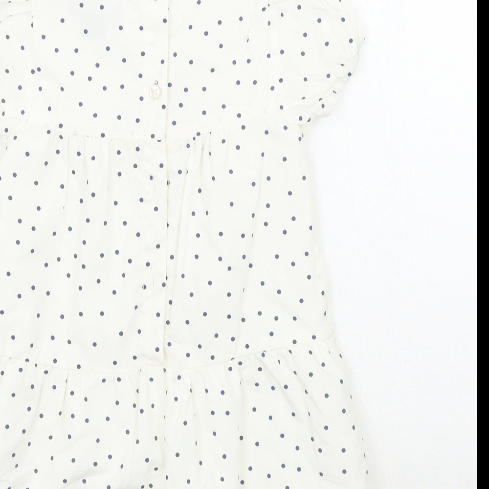 Primark Girls White Polka Dot  A-Line  Size 18-24 Months