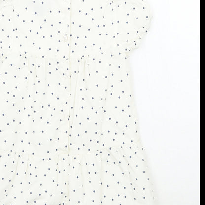 Primark Girls White Polka Dot  A-Line  Size 18-24 Months