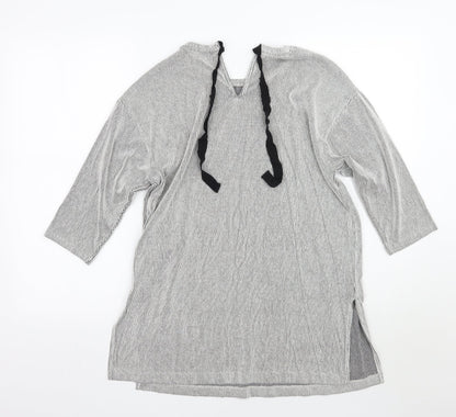 F&F Womens Grey Striped  Pullover Jumper Size 12