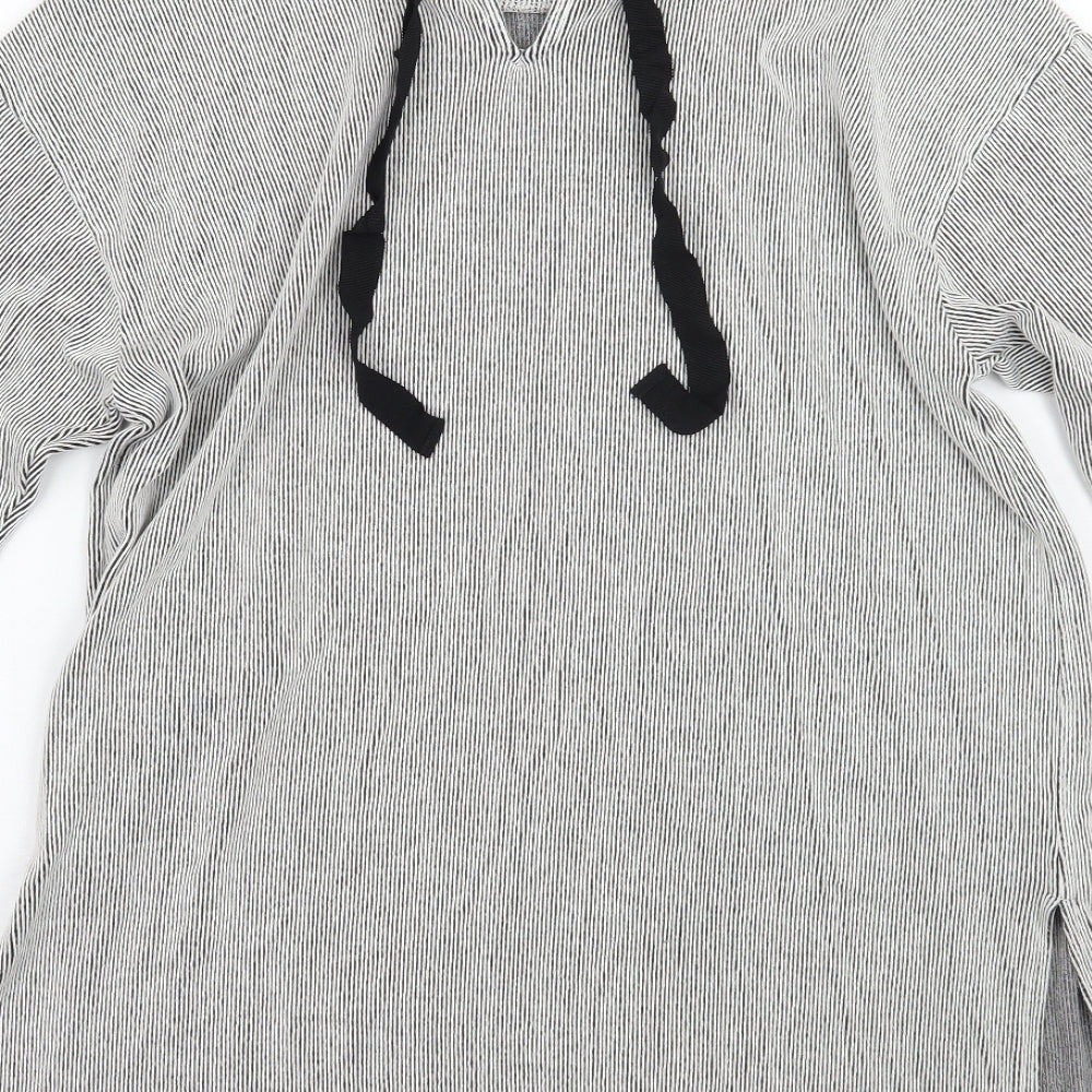 F&F Womens Grey Striped  Pullover Jumper Size 12