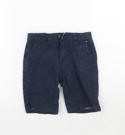 Denim co Boys Blue Polka Dot  Cargo Shorts Size 5-6 Years