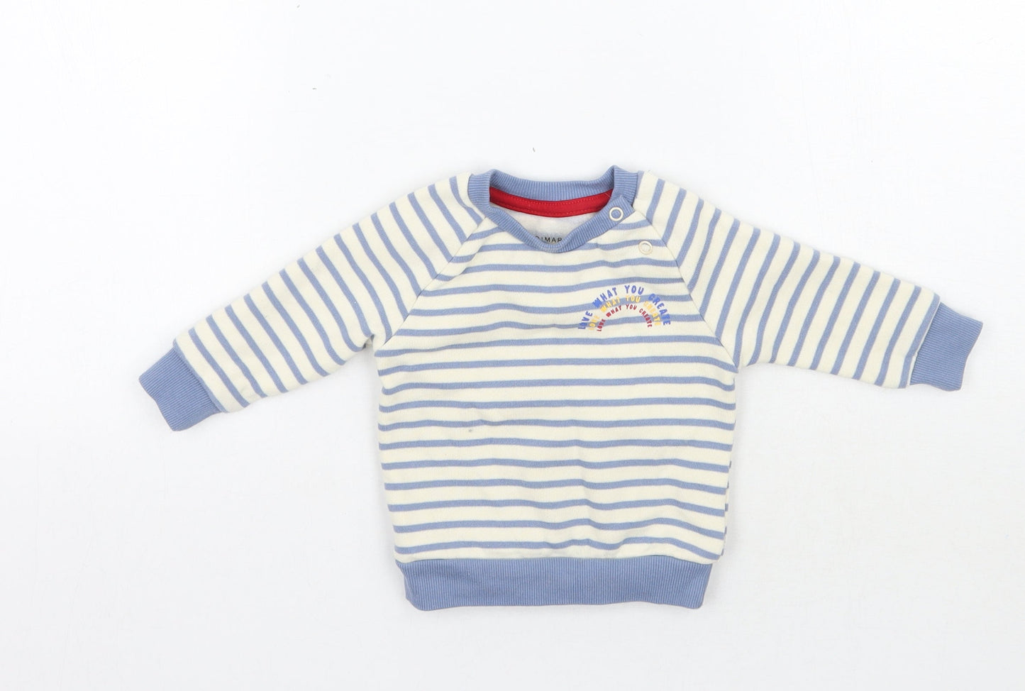 Primark Baby Ivory Striped  Pullover Jumper Size 3-6 Months