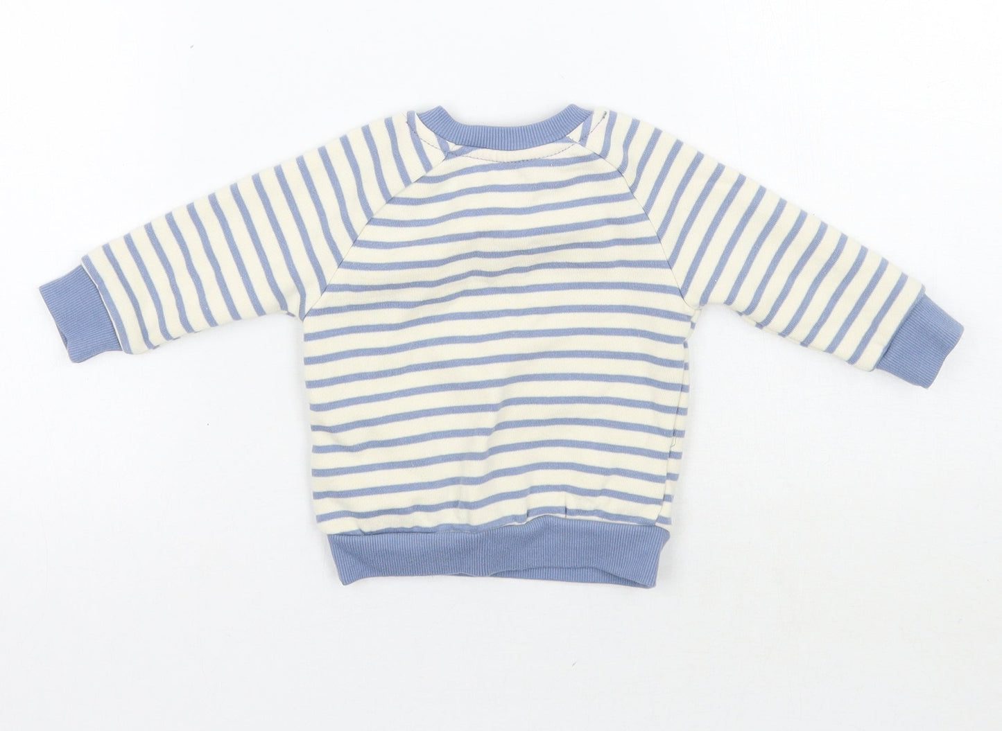 Primark Baby Ivory Striped  Pullover Jumper Size 3-6 Months