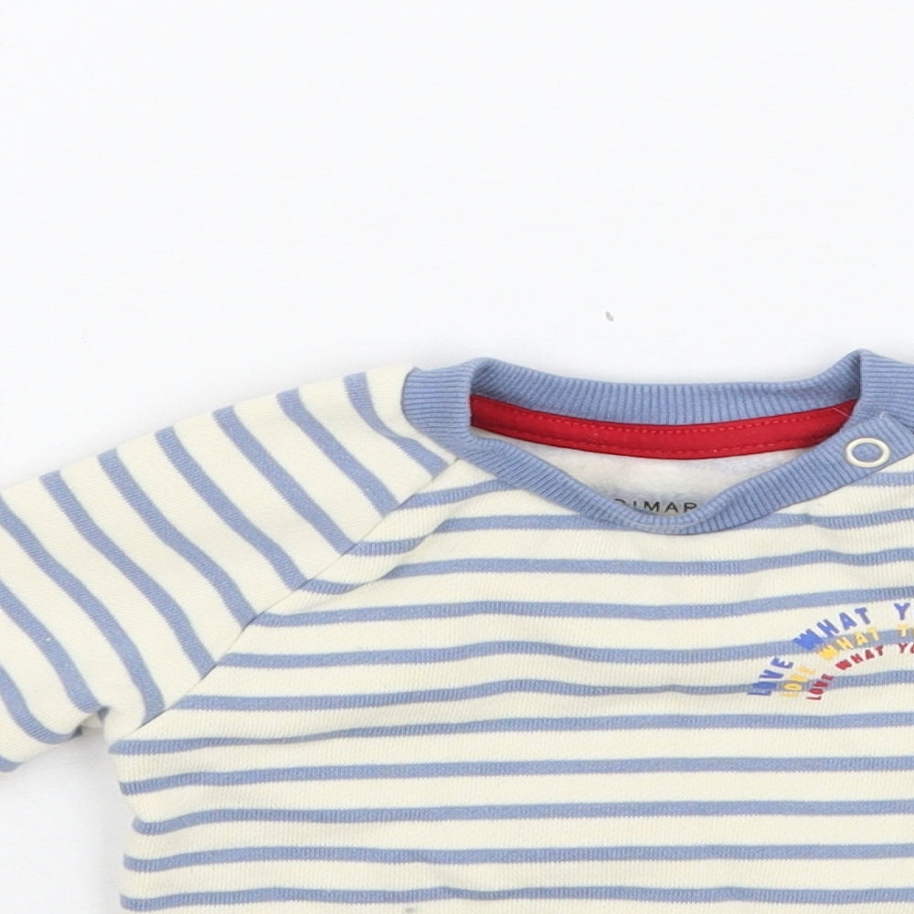 Primark Baby Ivory Striped  Pullover Jumper Size 3-6 Months