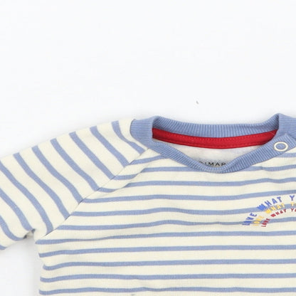 Primark Baby Ivory Striped  Pullover Jumper Size 3-6 Months