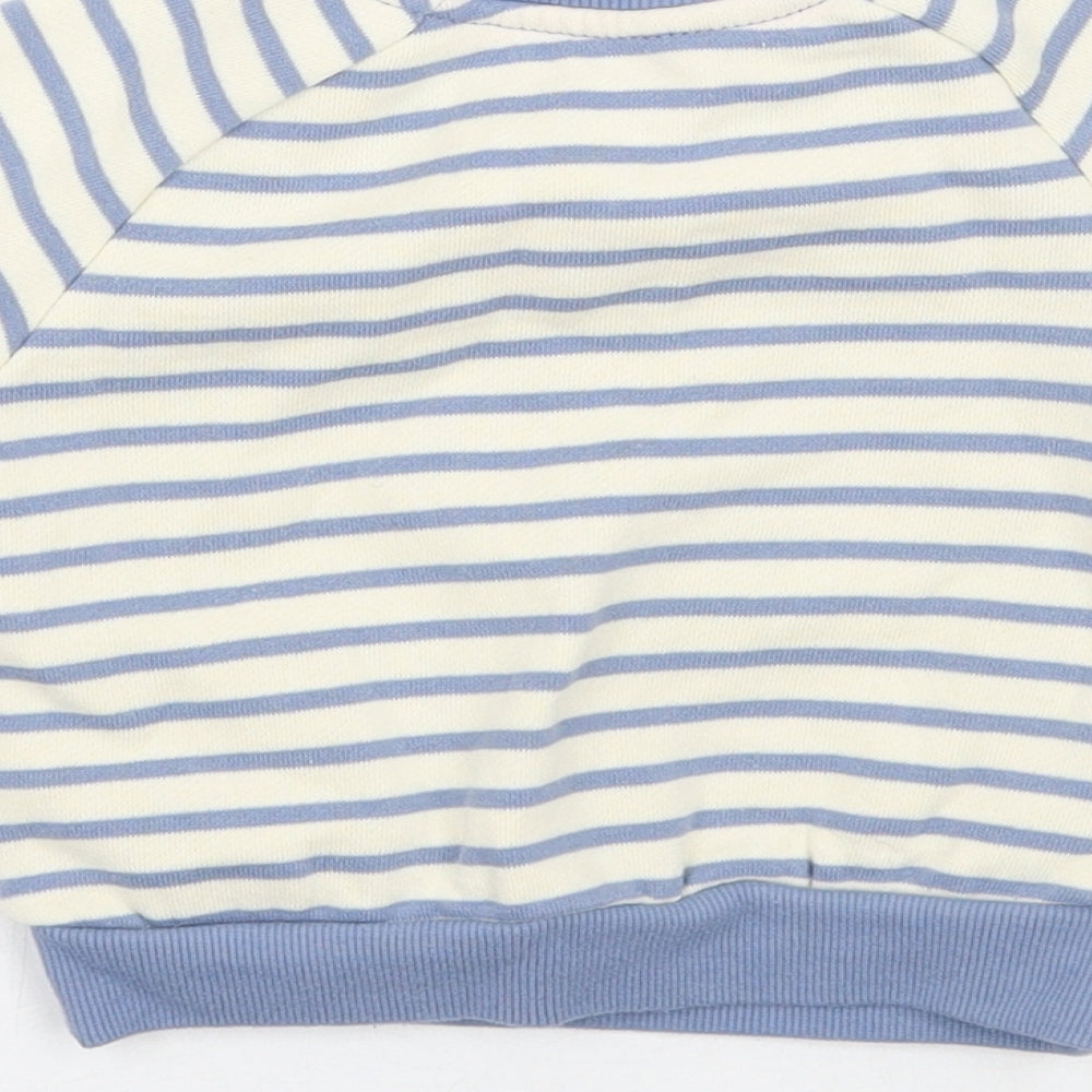 Primark Baby Ivory Striped  Pullover Jumper Size 3-6 Months