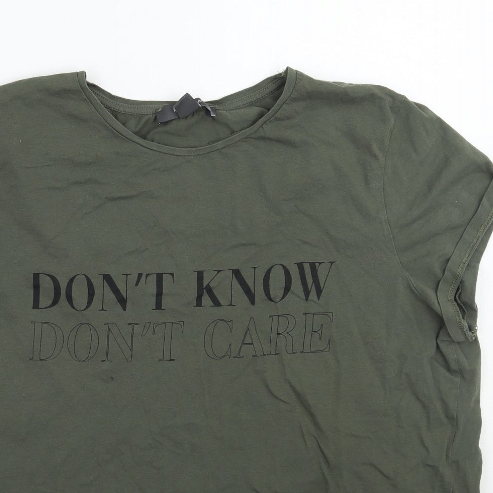 Primark Womens Green   Basic T-Shirt Size L